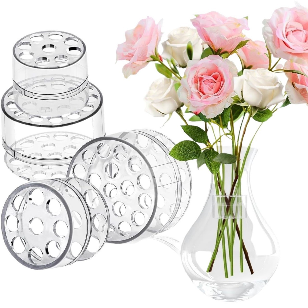 Florist Supp - Spiralny uchwyt na łodygi do ikebany,